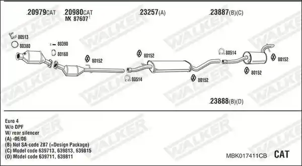 WALKER MBK017411CB