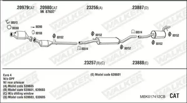 WALKER MBK017412CB
