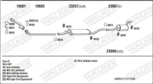 WALKER MBK017417AB
