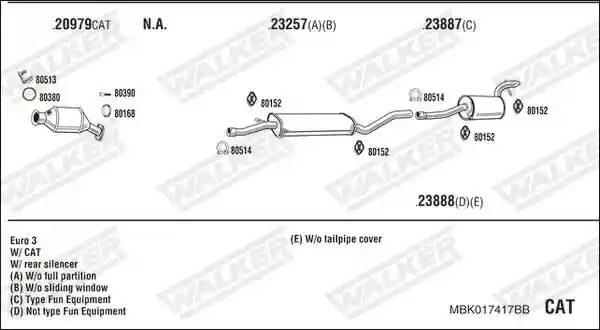 WALKER MBK017417BB