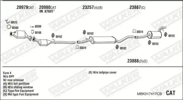 WALKER MBK017417CB