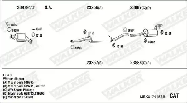 WALKER MBK017418BB