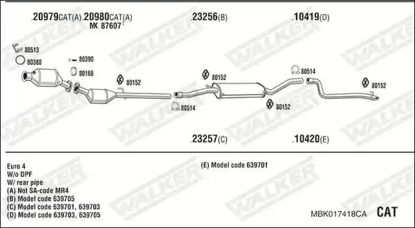 WALKER MBK017418CA
