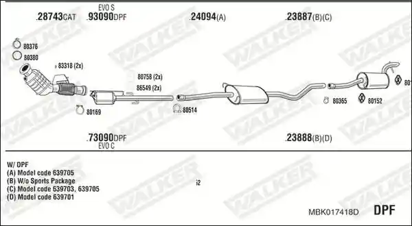 WALKER MBK017418D