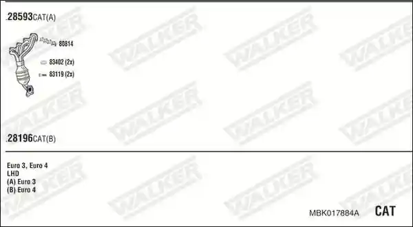 WALKER MBK017884A