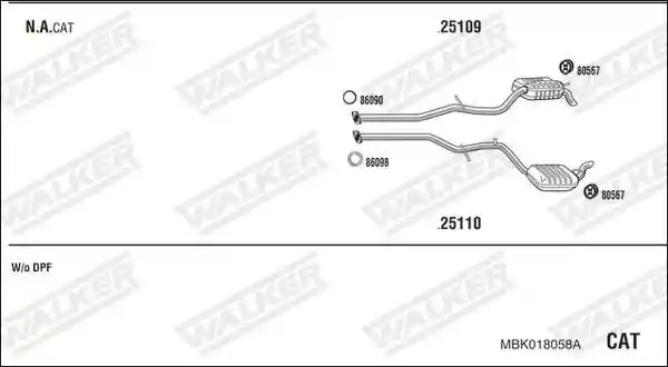 WALKER MBK018058A