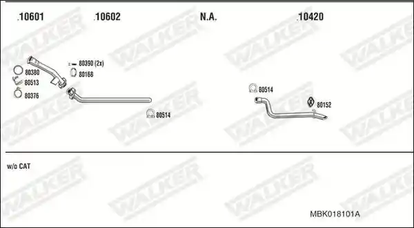 WALKER MBK018101A