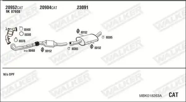 WALKER MBK018263A