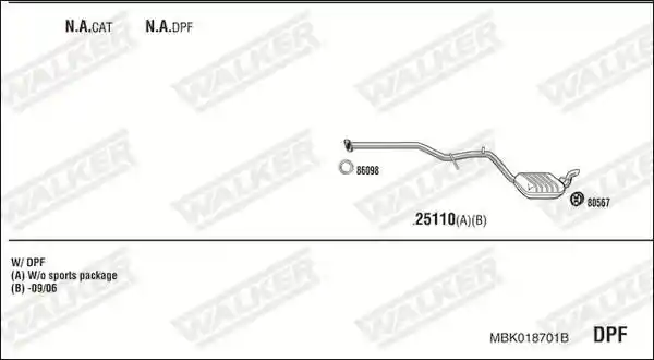 WALKER MBK018701B