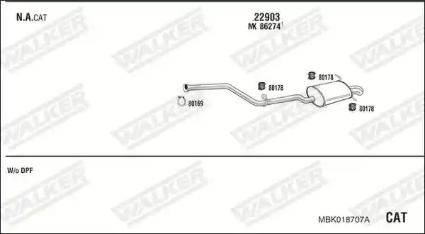 WALKER MBK018707A