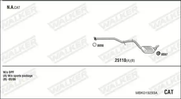 WALKER MBK019293A