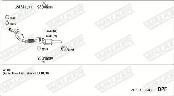 WALKER MBK019654C
