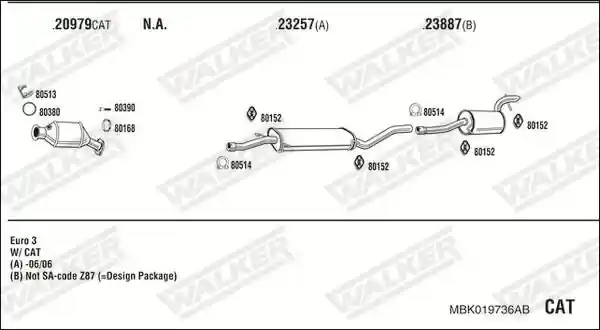 WALKER MBK019736AB