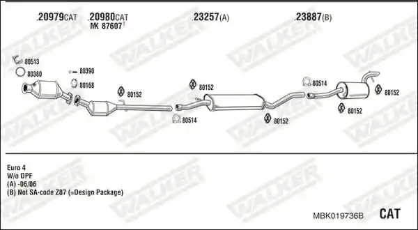 WALKER MBK019736B