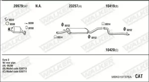 WALKER MBK019737BA