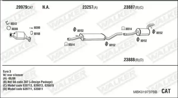 WALKER MBK019737BB