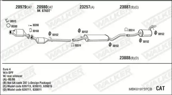 WALKER MBK019737CB