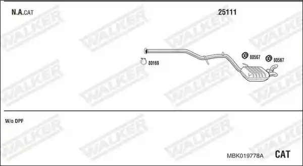 WALKER MBK019778A