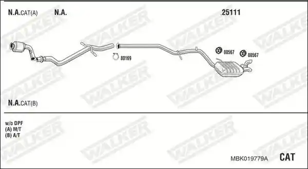 WALKER MBK019779A
