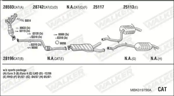 WALKER MBK019790A