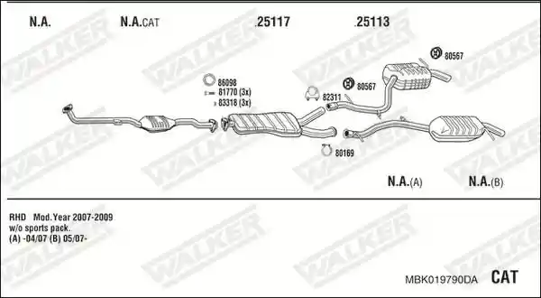 WALKER MBK019790DA