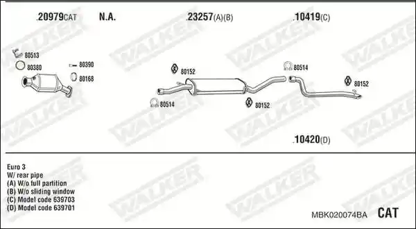 WALKER MBK020074BA