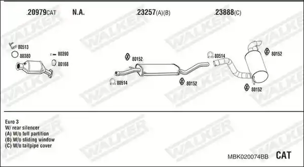 WALKER MBK020074BB