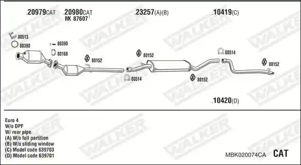 WALKER MBK020074CA