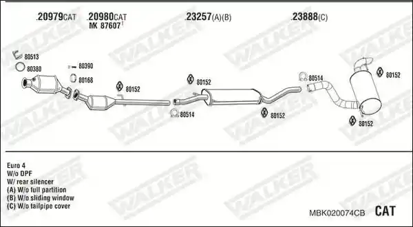 WALKER MBK020074CB