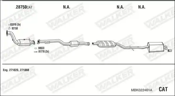 WALKER MBK022461A