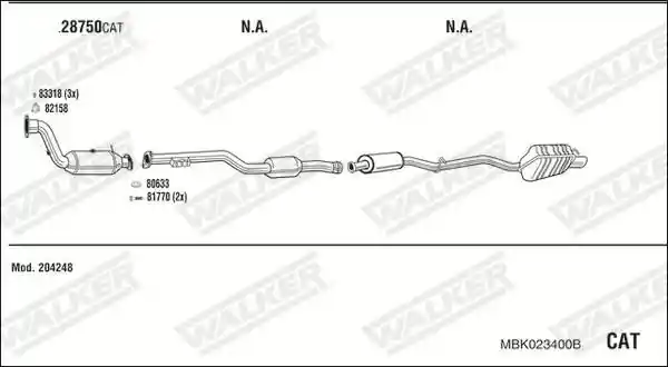 WALKER MBK023400B