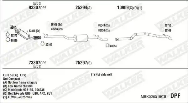 WALKER MBK026018CB