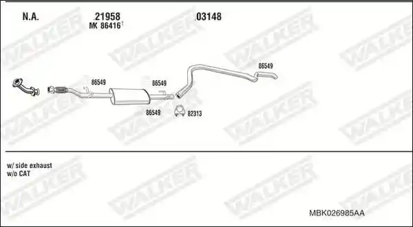 WALKER MBK026985AA