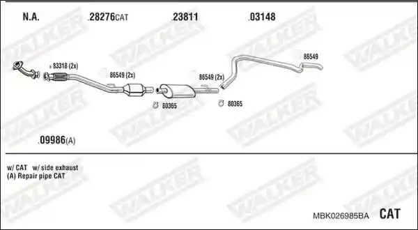 WALKER MBK026985BA