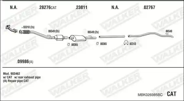 WALKER MBK026985BC