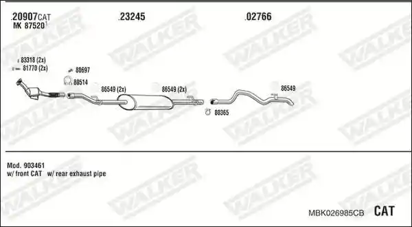 WALKER MBK026985CB