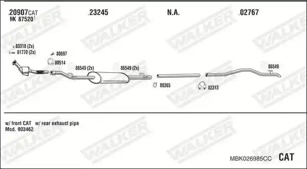 WALKER MBK026985CC