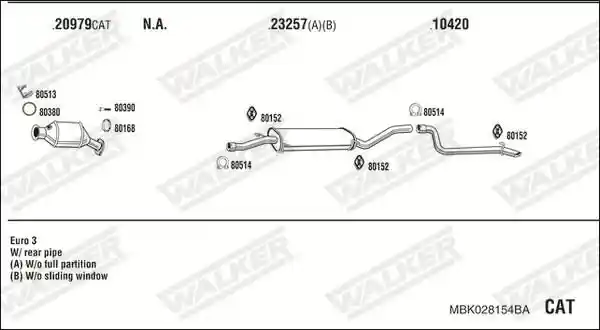 WALKER MBK028154BA