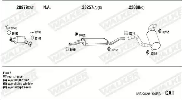 WALKER MBK028154BB