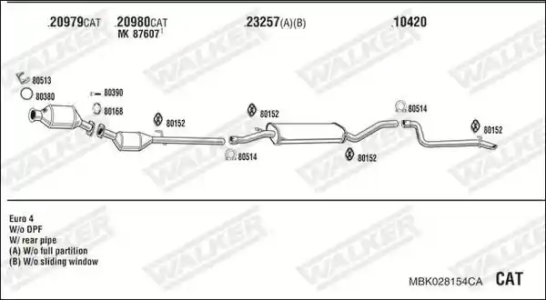 WALKER MBK028154CA