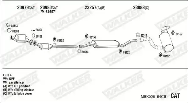 WALKER MBK028154CB