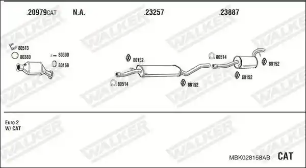WALKER MBK028158AB