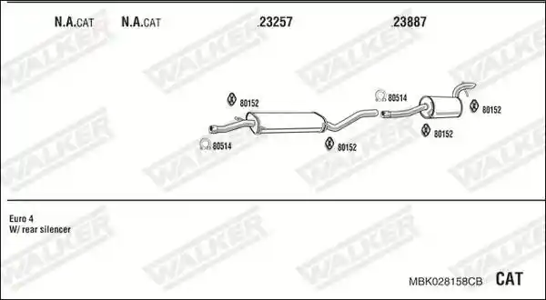 WALKER MBK028158CB