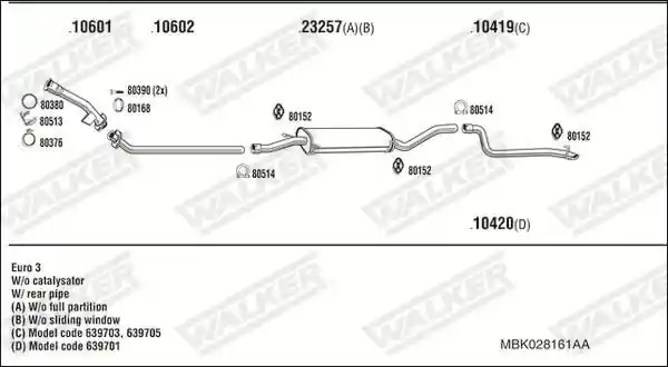 WALKER MBK028161AA