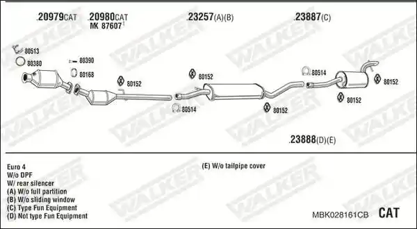 WALKER MBK028161CB
