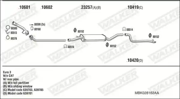 WALKER MBK028162AA