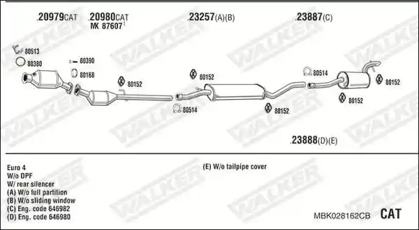 WALKER MBK028162CB