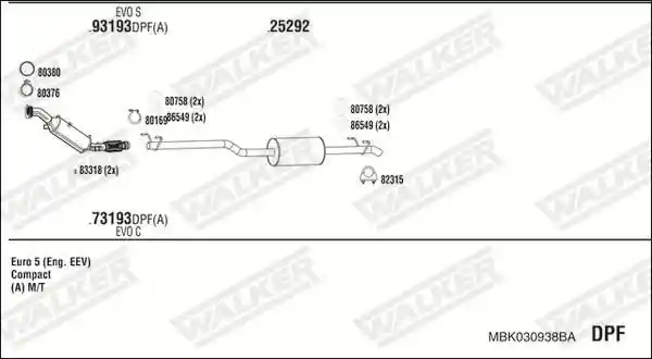 WALKER MBK030938BA