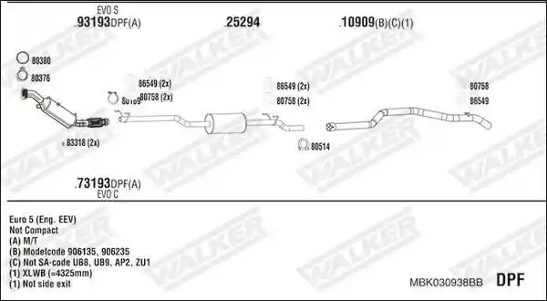 WALKER MBK030938BB