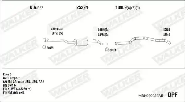 WALKER MBK030939AB